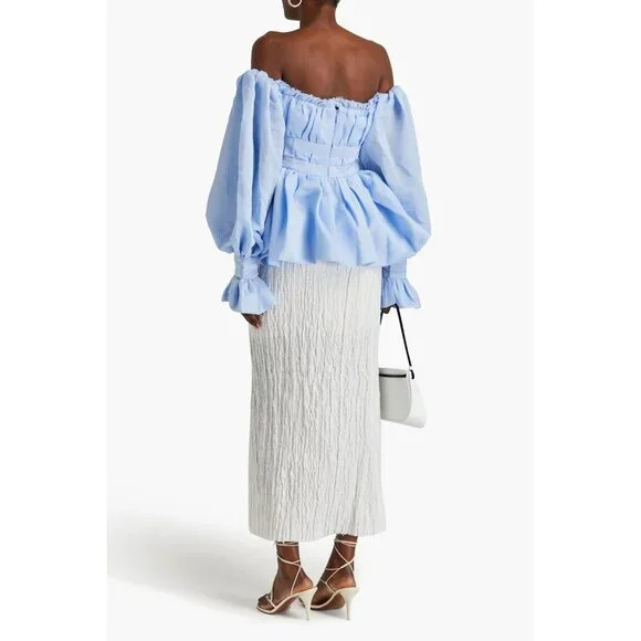 Aje Light Blue Off-Shoulder Top - Picture 2 of 10